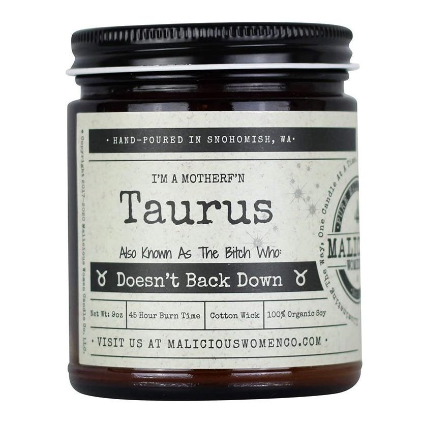 Taurus Candle