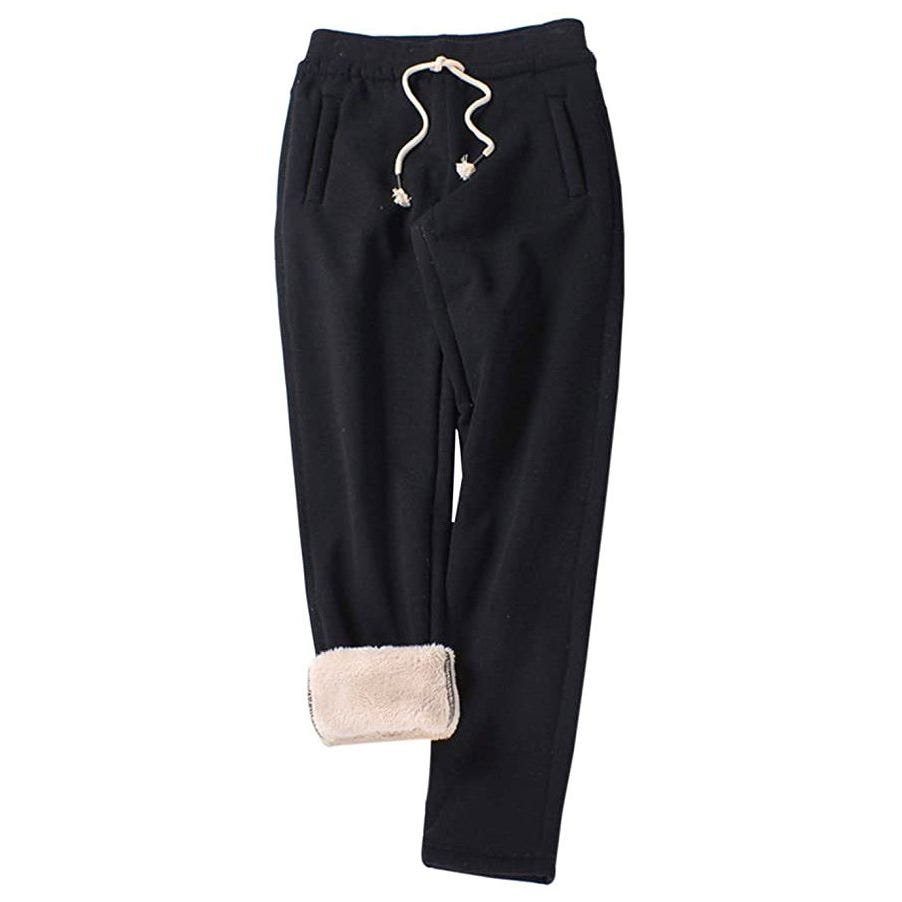 Sherpa-Lined Sweatpants