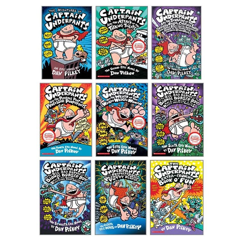 “Captain Underpants” 10-Book Collection by Dav Pilkey