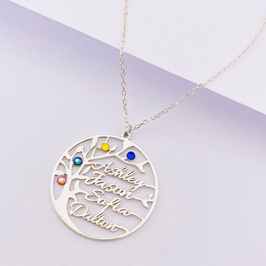 Personalized Family Tree Necklace