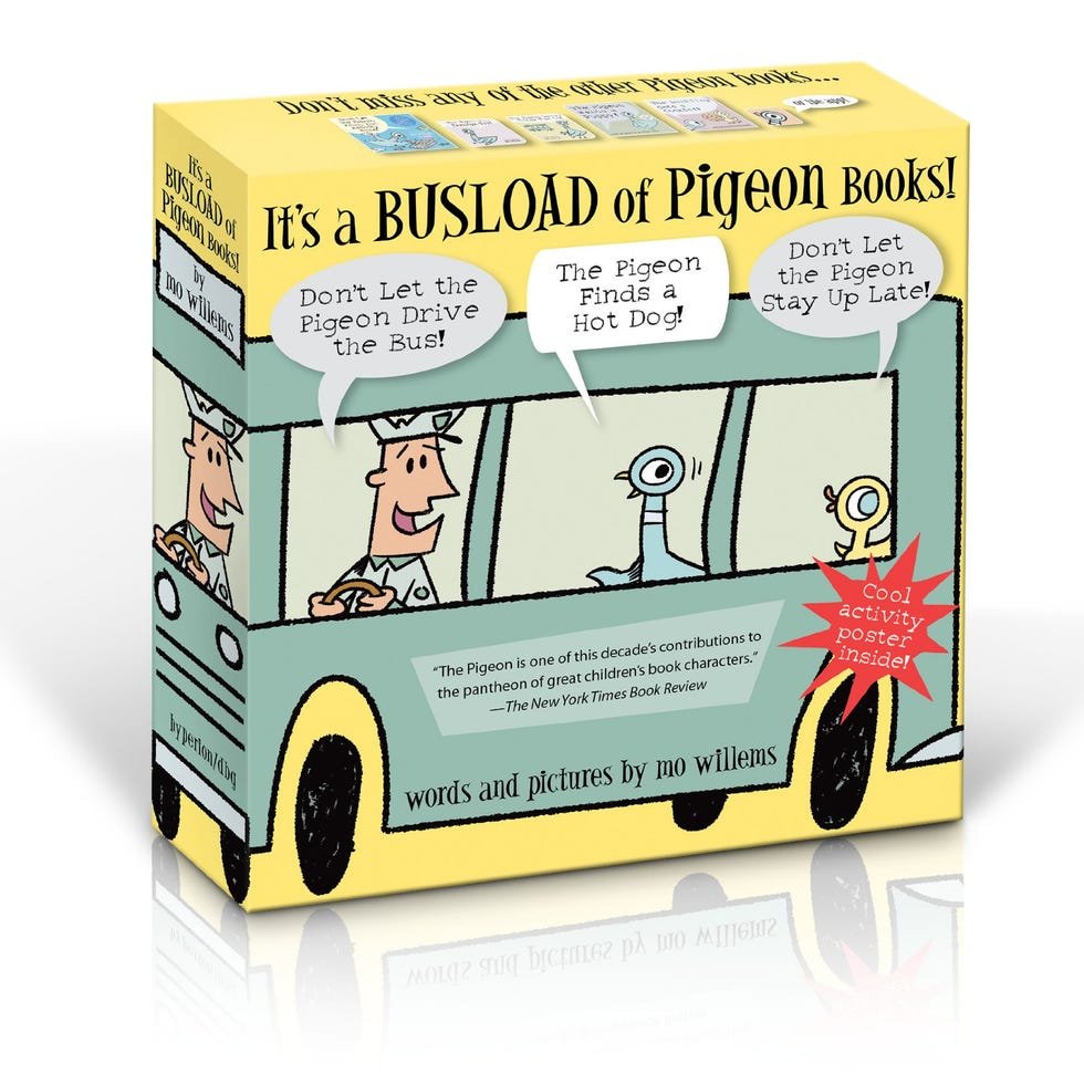 It's a Busload of Pigeon Books!