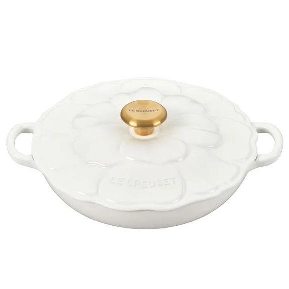 Signature Enameled Cast Iron Petal Braiser