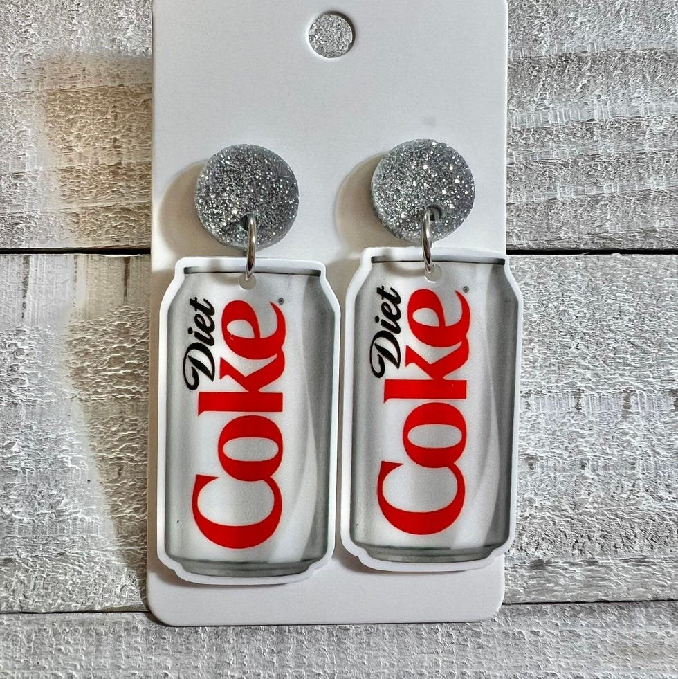 Handmade Diet Coke Earrings