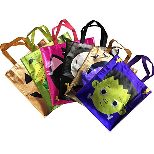 Shiny Trick-or-Treat Reusable Totes (12-Pack)