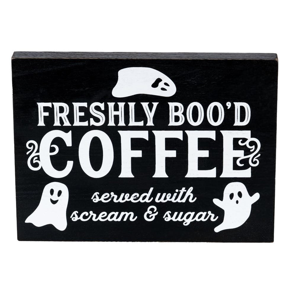 Freshly Boo'd Coffee Halloween Sign