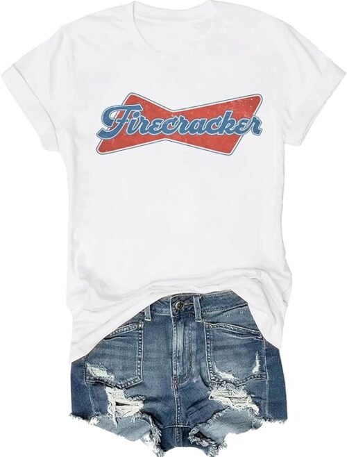 DarkJoy Firecracker 4th of July Tee, Firecracker 4th of July T-Shirt, Firecracker Shirt, Unisex T-Shirt